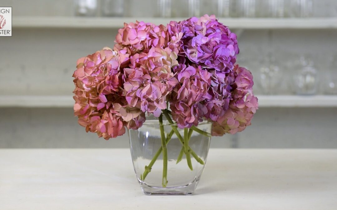 Blending Color to Create Antique Pink Hydrangeas